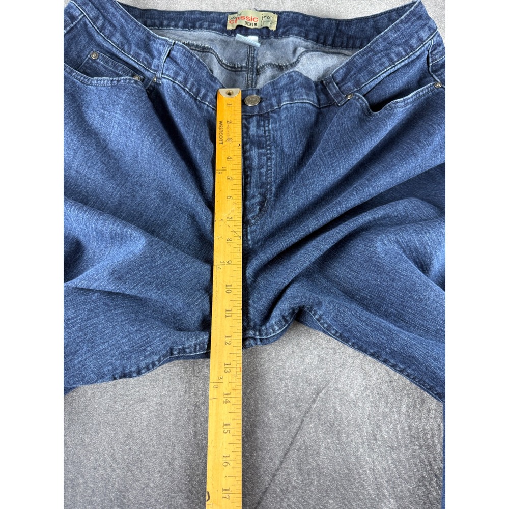 Just My Size JMS Stretch Classic Denim Jeans 24W Short Wells Wash Blue JM163S - Picture 8 of 9